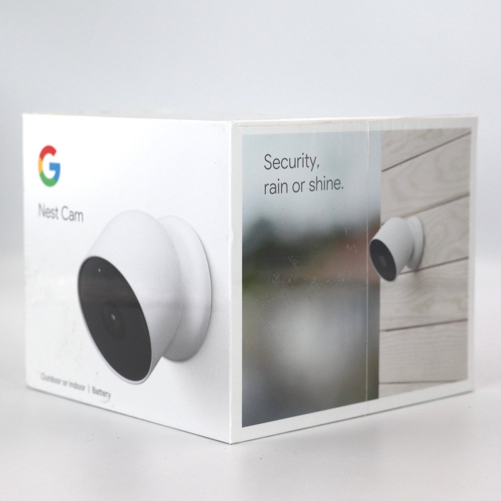 Google Nest Cam Battery White Outdoor Indoor 1080p HD Security Camera GA01317-US